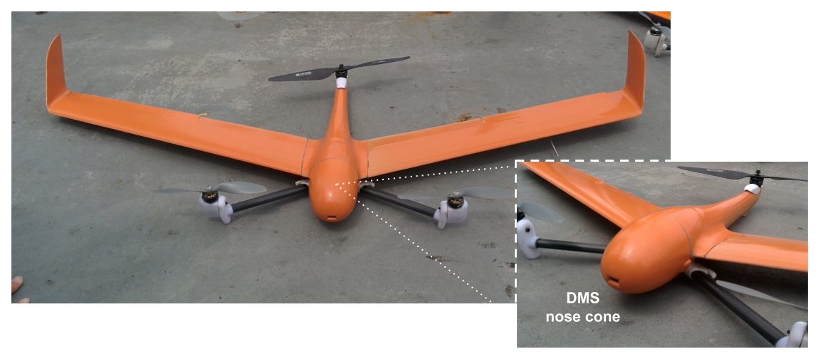 Vtol-03 com o nariz DMS